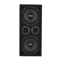 Loaded Voceteo Enclosure with Dual 8" Speakers, Dual 3.78" Tweeters, Amplifier & Speakon Cable