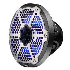 8” Marine 2-Way Hybrid Speaker with RGB LED, Compression Driver and Neodymium Magnet | 350W RMS 4-Ohm