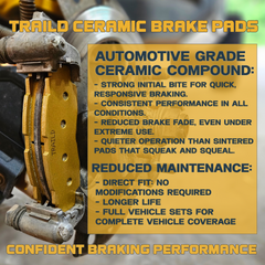 John Deere Gator HPX615/HPX815/HPX Diesel Ceramic Brake Pad Set