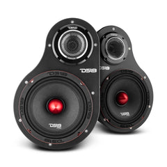 High Density Abs 2-Way Universal Pod 1 X 6.5" Loudspeaker and 1 x 1.5" Tweeter