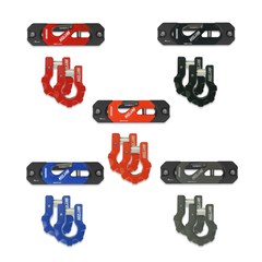 Color-Matched Recessed Winch Shackle & 3/4” Aluminum D-Shackles