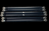 We produce a quality solid Billet aluminum radius rod to replace the weak factory pieces. Our rods are machined from a solid piece of 1.25 Billet hex aluminum. That's right one and a quarter inch of solid Billet aluminum. These rods are larger than majority of similar products on the market, and sure to stand up to the abuse.