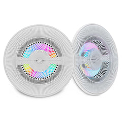 Luxury 8” 2-Way Marine Coaxial Speaker with Digital LED Lights and Flush Magnetic Mount Grille | 175W RMS 4-Ohm