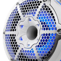 NXL 10" Neodymium Marine and Powersports Towers with Built-in Passive Radiator, 1" Driver and LED RGB Lights 300 Watts Rms
