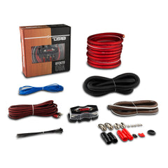0-GA OFC 100% Copper Amplifier Installation Kit - RED
