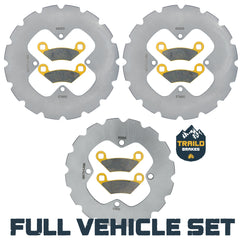 Polaris Sportsman 400/450/500/570/800 2009-2024 Ridge Rider Rotor and Pad Kit