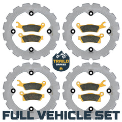Can-Am Renegade 1000/850/800/570/500 2012-2019 Ridge Rider Rotor and Pad Kit