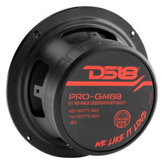 6.5" Mid-Range Loudspeaker with Bullet 480 Watts 8-Ohm