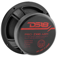 PRO-ZXI 6.5" Mid-Range Bullet Loudspeaker Neodymium/Ferrite Magnets | 300W RMS 4-Ohm
