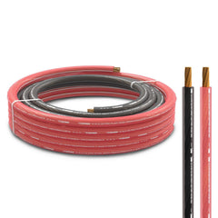 0-GA Ultra Flex CCA Ground Power Cable 5 Ft Black and 20 Ft Red Kit