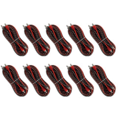20 ft Ultra Flex 100% OFC RCA Cable Wire – 10-Pack