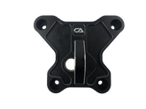 Polaris RZR Turbo S Billet Rear Pull Plate / Radius Rod Plate When we thought up the interchangeable pull plate, we were greeted with overwhelming success and a real game changer solution for many people in the market. However, we still had a vast majority of people who just simply wanted a more basic and affordable option. They didn't need the versatility that came with our interchangeable plate