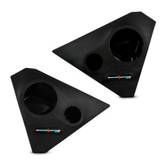 Polaris Slingshot Front Kick Empty Panel Pods With Digital LED Lights fits 2 x 6.5" Speakers and 2 x 3.8" Bullet Tweeters | 2015 - Current