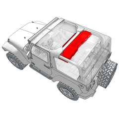 Jeep JK/JKU Overhead Sound Bar System Fits 4 X 8" Speakers (Not included) 4 X Tweeters PRO-TW4L and 2 X Drivers PRO-DRNSC1.5 and Harness Included- White
