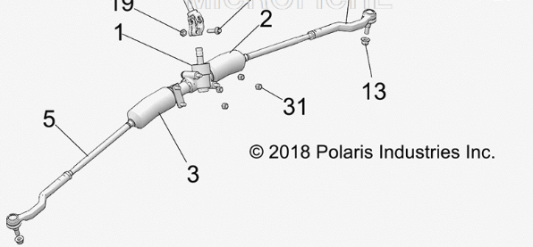 Polaris Turbo/ Turbo S 2 and 4 OE Steering Rack(2019)