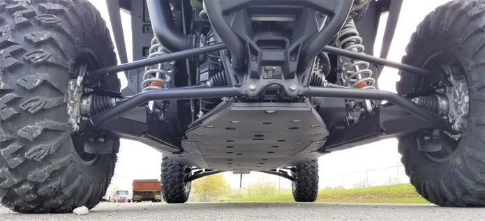 Trail Armor RZR XP Pro 4 Full Skids with Integrated Sliders or Trimmed for Extreme Kick Out Nerf Sliders 