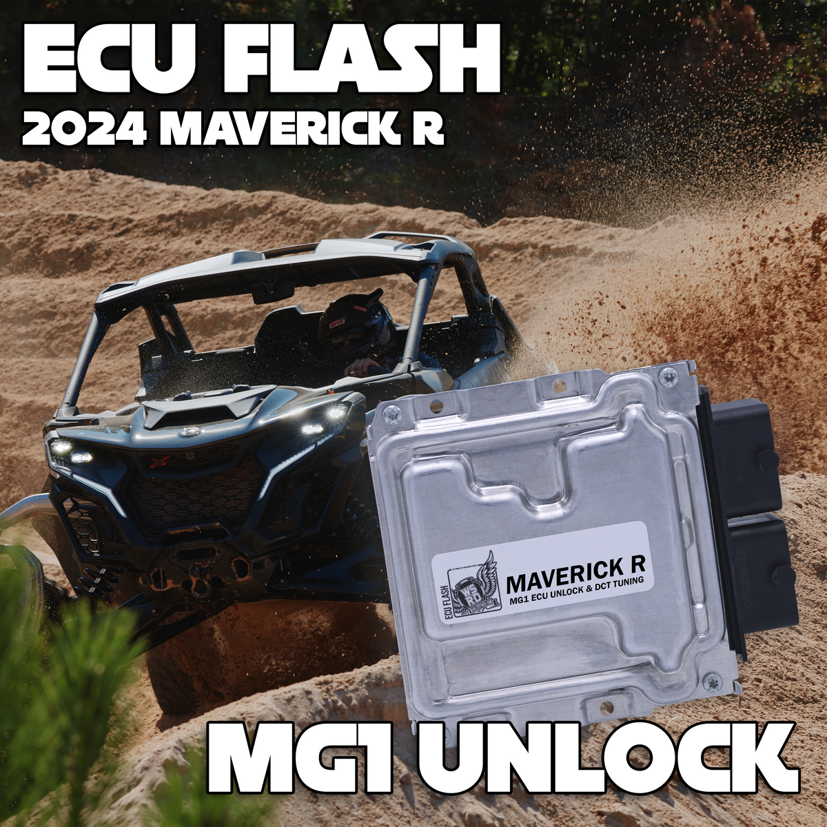 WSRD Stock Injector MG1 ECU Unlock & DCT Transmission Tuning | 2024 Maverick R (274-333HP)