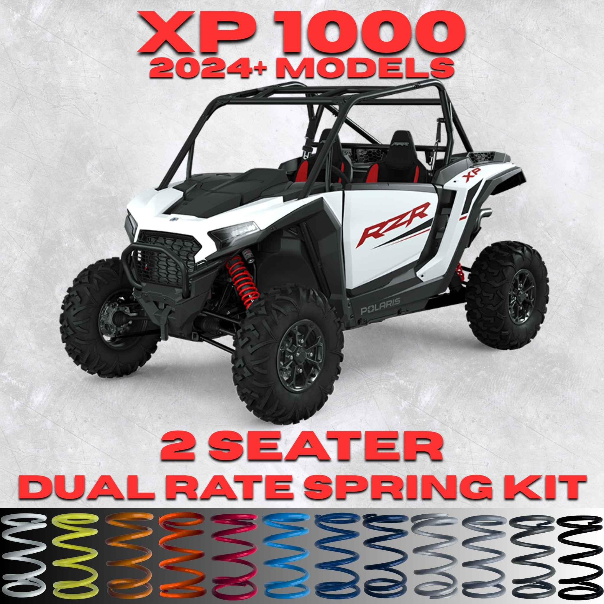 Polaris RZR XP 1000 2 Seater Dual Rate Spring Kit (2024+)(Universal Shock Fitment)