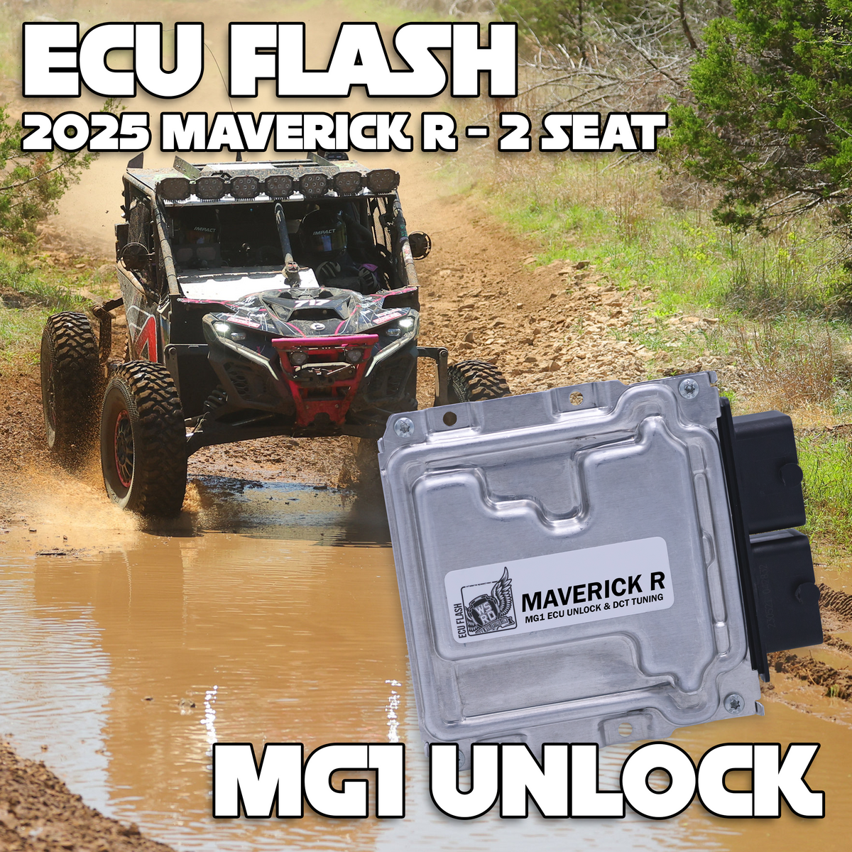 WSRD Stock Injector MG1 ECU Unlock & DCT Transmission Tuning | 2025 Maverick R - 2 Seat (274-333HP)
