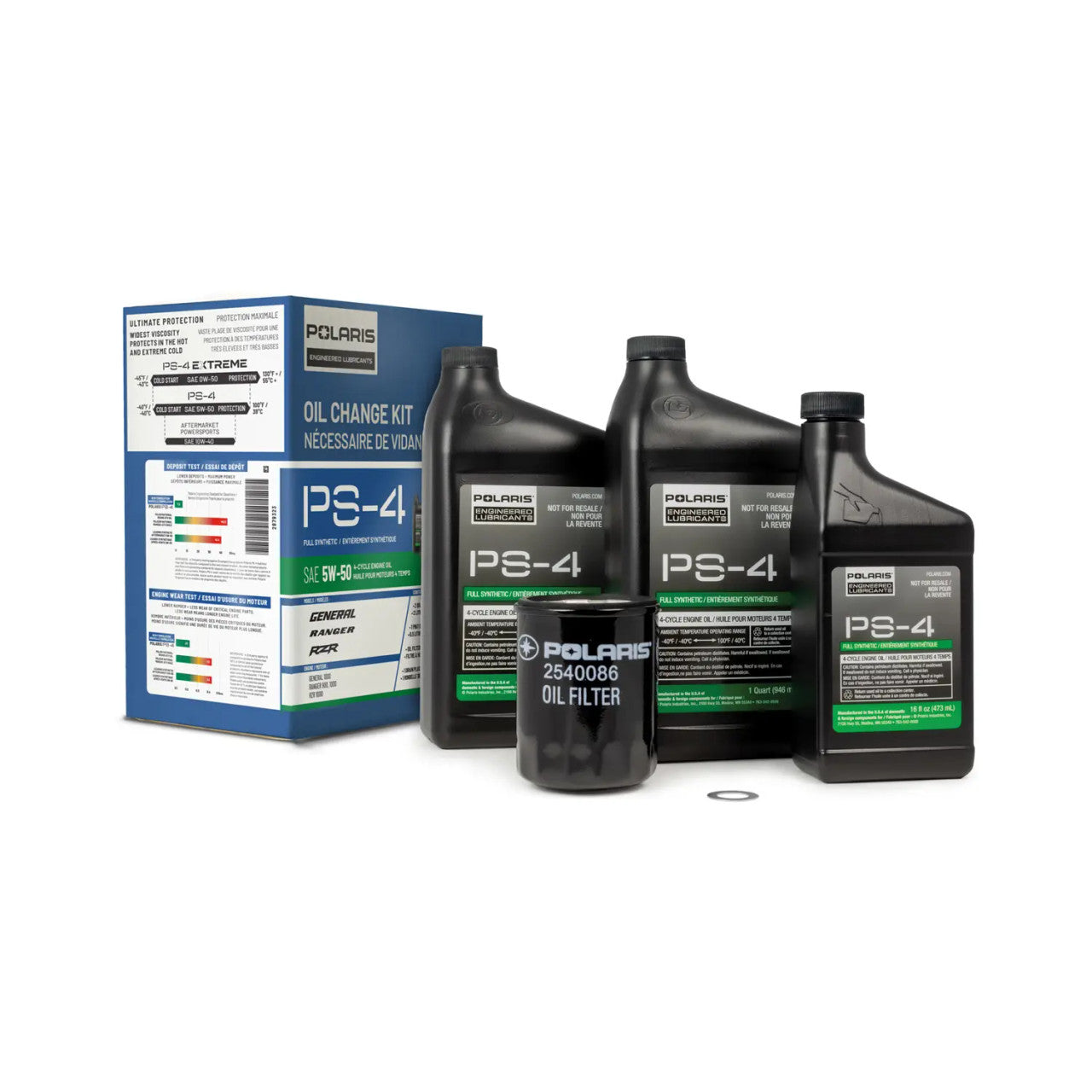 Full Synthetic Oil Change Kit2.5 Quart of PS-4 Engine Oil and 1 Oil Filter