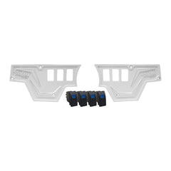XP1000 2 Piece Dash Panel Kit with Switches - White