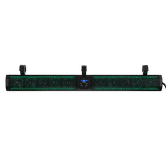 37" Marine Amplified Soundbar with Bluetooth USB & RGB Lighting 10 Speakers 1200 Watts
