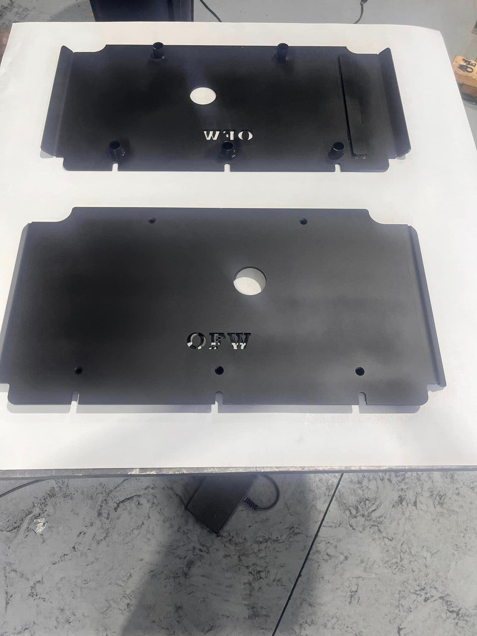 Kawaskai KRX1000 Engine and Transmission skid plates 3/16 steel 