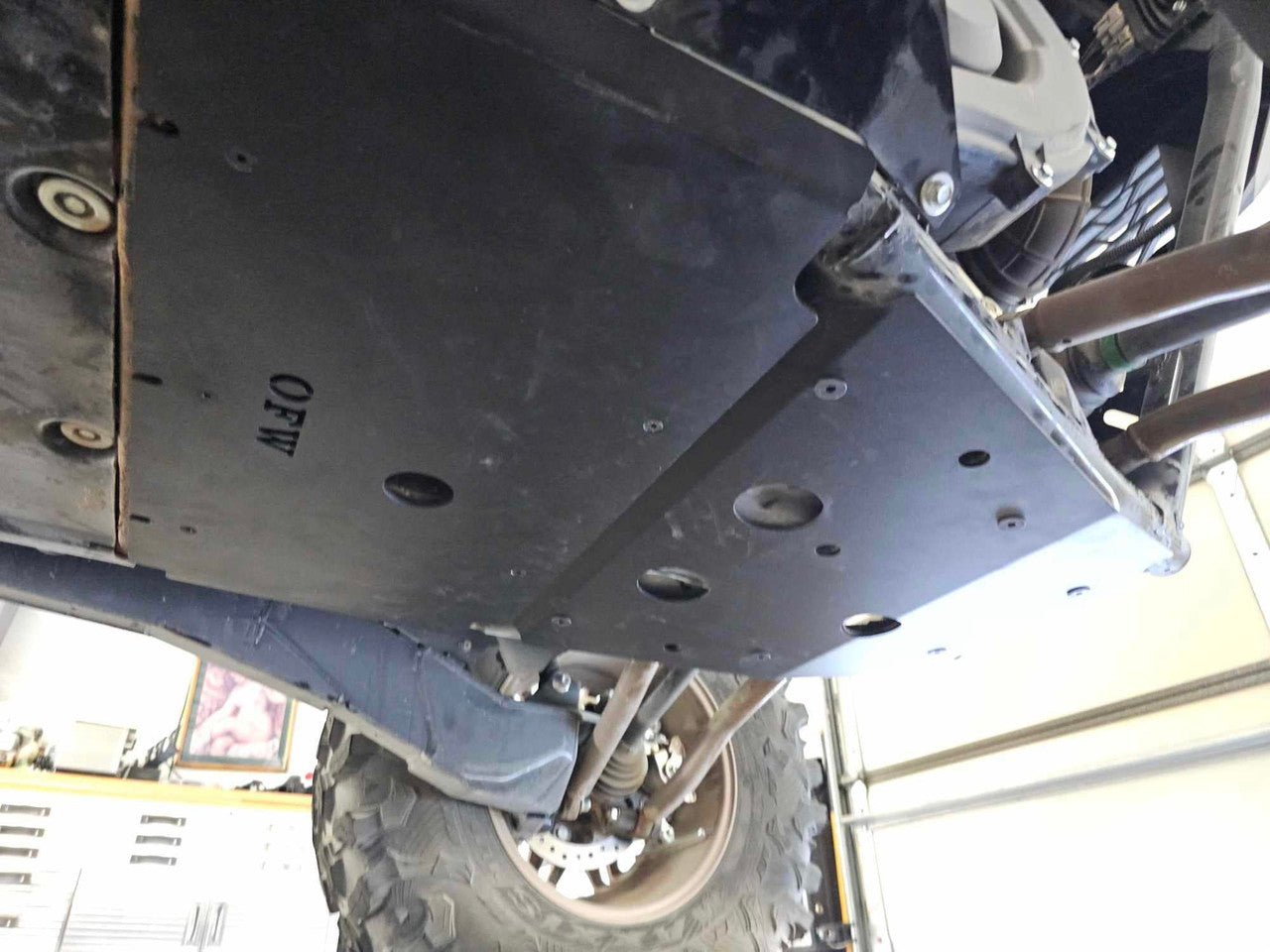 Kawaskai KRX1000 Engine and Transmission skid plates 3/16 steel 