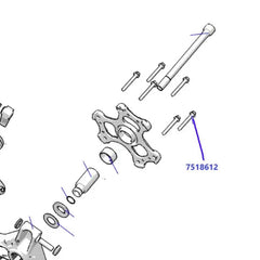 RZR XPT, Turbo S, RS1 & XPEDITION, Primary Clutch Cover Bolt OEM #7518612 M6X1X35mm - RPM SXS