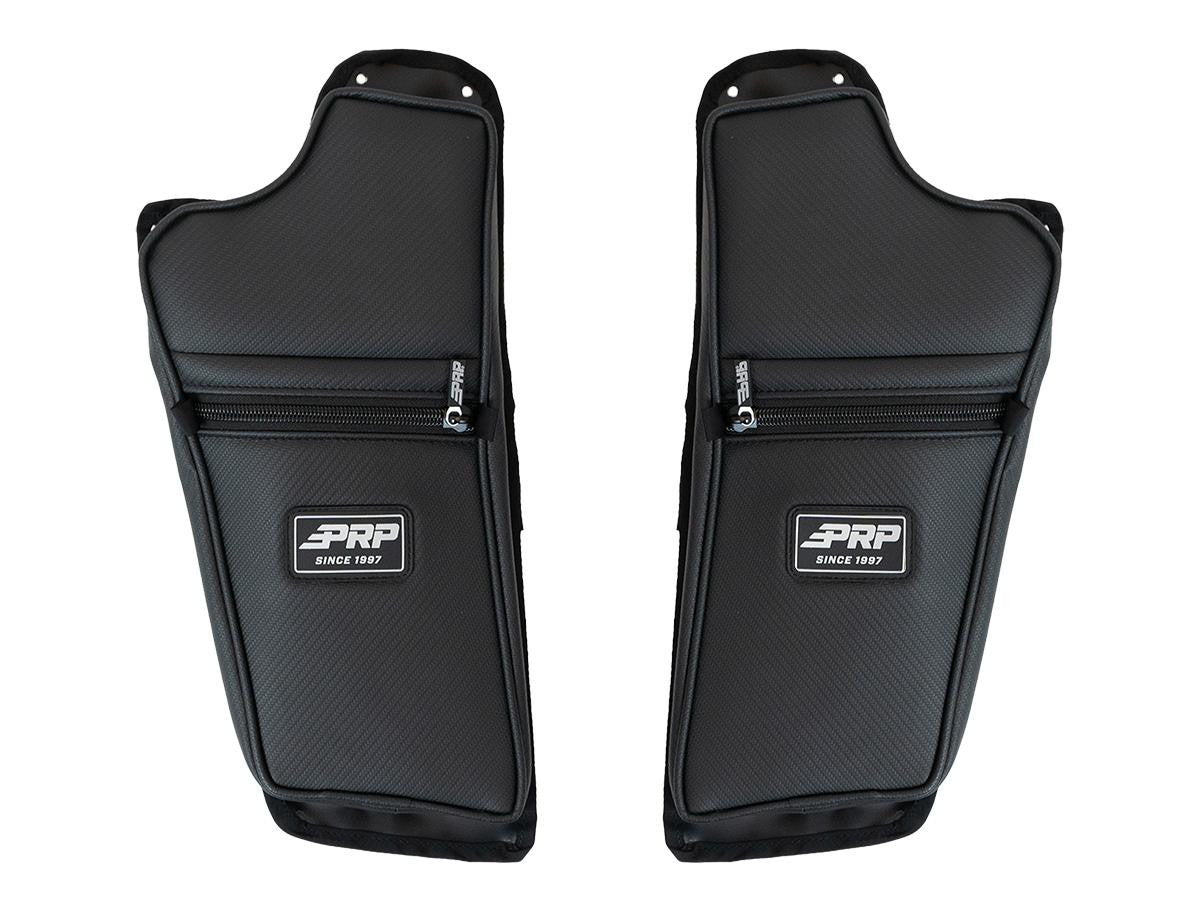  Front Lower Door Bags with Knee Pad for 16+ Polaris General (Pair)