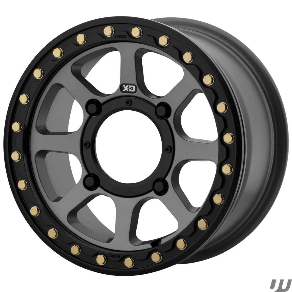 GREY KMC ADDICT 2 BEADLOCK UTV WHEELS