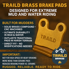 Honda Rincon TRX680/Rubicon 700 2008-2026 Brass Brake Pad Set