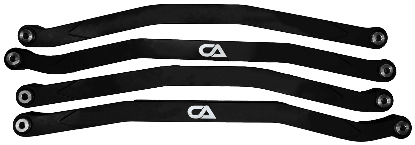 CA Technologies USA Cam-Am X3 High Clearance Radius Rods are the largest and thickest rods on the market providing strength, dependability, and affordability. 1.25 inches thick and 1.5 inches high. Built with FK Brand Spherical bearings. Kit contains four high clearance rods for the highest ground clearance.