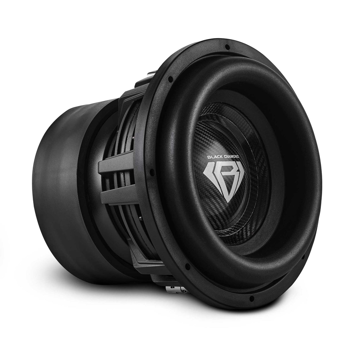 Black Diamond 12" High Excursion Subwoofer with Carbon Fiber Cone | 3500W RMS / 7000W MAX | Dual 1-Ohm Voice Coil