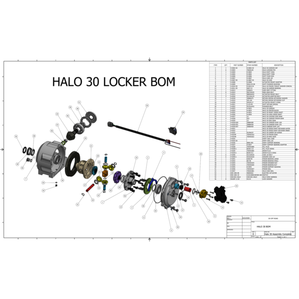 Halo 30 Locker for X3 & and Defender (For Aftermarket Big Axles)