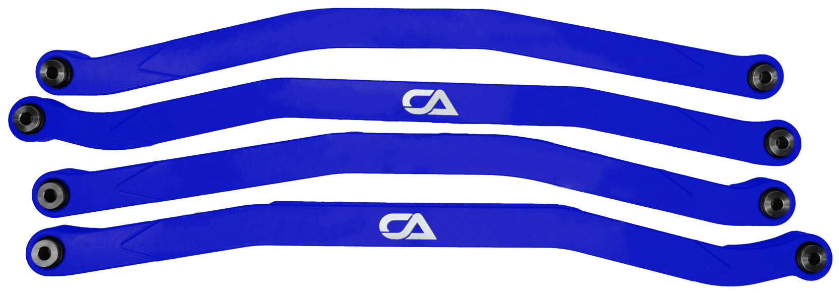 CA Technologies USA Cam-Am X3 High Clearance Radius Rods are the largest and thickest rods on the market providing strength, dependability, and affordability. 1.25 inches thick and 1.5 inches high. Built with FK Brand Spherical bearings. Kit contains four high clearance rods for the highest ground clearance.