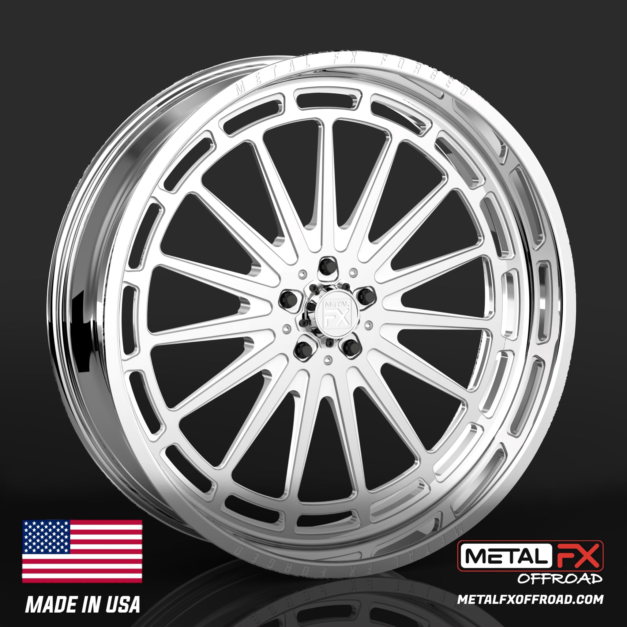 24" Delta R | Forged Monoblock | Non-Beadlock | Polished