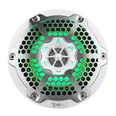 NXL 6.5" 2-Way Coaxial Marine Speaker With LED RGB Lights 100 Watts Rms 4-Ohm
