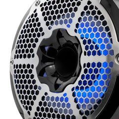 NXL 10" Neodymium Marine and Powersports Towers with Built-in Passive Radiator, 1" Driver and LED RGB Lights 300 Watts Rms