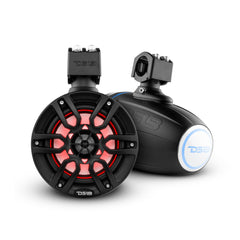 DS18 Best Marine Stereo Subwoofer Package  1 x 10” Subwoofer | 2 x 6.5” Speaker Tower | 2 x 6.5” Marine Speaker | 1 x 5 Ch Amplifier | 1 x MOFCKIT4 and 1 x LED-BTC