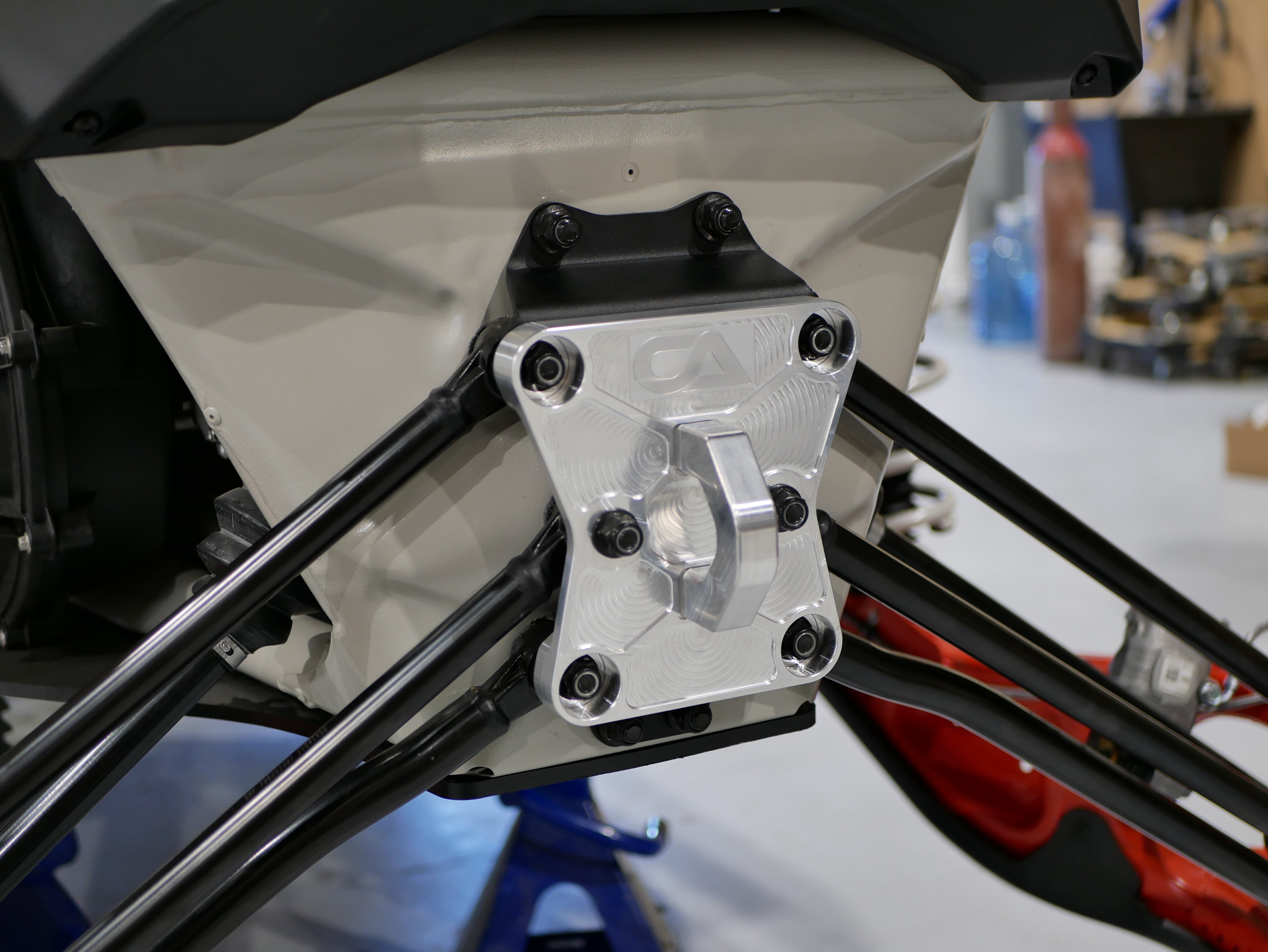 CA Technologies USA Pull Plate  3D scanned for perfect fitment and machined from 6061 aluminum with a finished thickness of 1" for maximum durability, the new 2022 Can-Am X3 pull plate is easy to install and built to last a lifetime.   OEM color matching ensures all CA Technologies USA parts will pair perfectly with your build. 