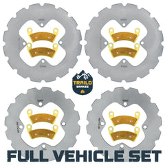Polaris Ranger EV/Crew 700/570/570-6 2008-2025 Ridge Rider Rotor and Pad Kit