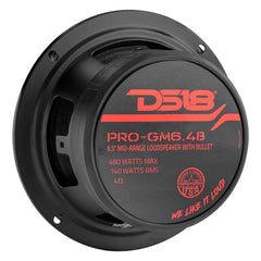 PRO 6.5" Mid-Range Loudspeaker with Bullet | 140W RMS 4-Ohm