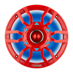 DS18 PRO-GTW8RD 8" Grill with Built-in 1.75" VC Neodymium Bullet Tweeter and RGB Lights 500 Watts Red