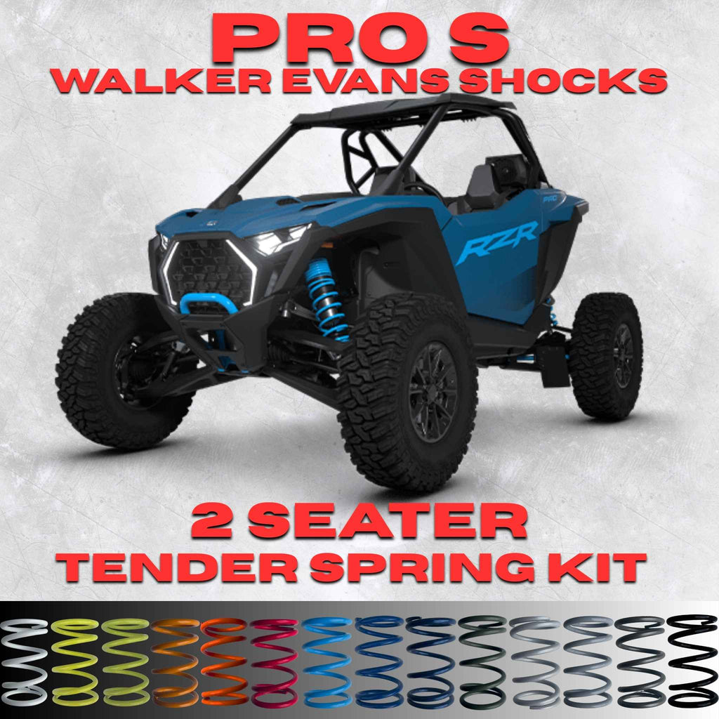 Polaris RZR Pro S 2 Seater Tender Spring Kit (Walker Evans Shocks)