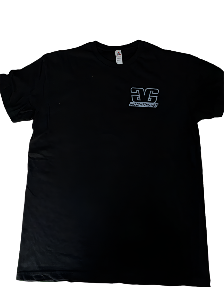 GGlighting Black 100% Cotton T-Shirt