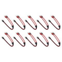 Level 2 RCA 100% Copper OFC Y Connector 1 FEMALE to 2 MALE - 10 Pack