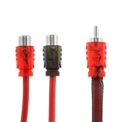 Level 2 RCA 100% OFC Y Connector - 1 Male / 2 Female