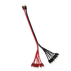 Level 2 RCA 100% Copper OFC Y Connector 2 MALE to 12 MALE 1.5 Feet - RED