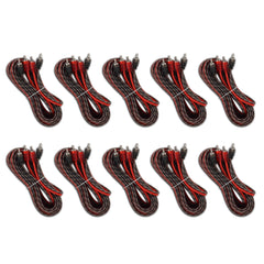 16 ft Ultra Flex 100% OFC RCA Cable Wire – 10-Pack